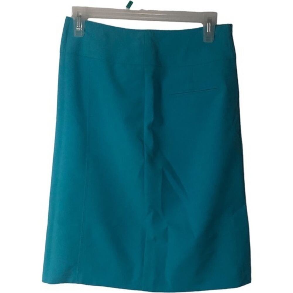 Worthington‎ Womens Zipper Straight Pencil Lined Office Skirt Blue Size 4